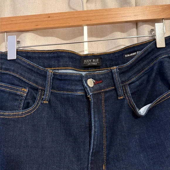 Judy Blue Straight Leg Dark Wash Jeans 11 - Picture 2 of 6